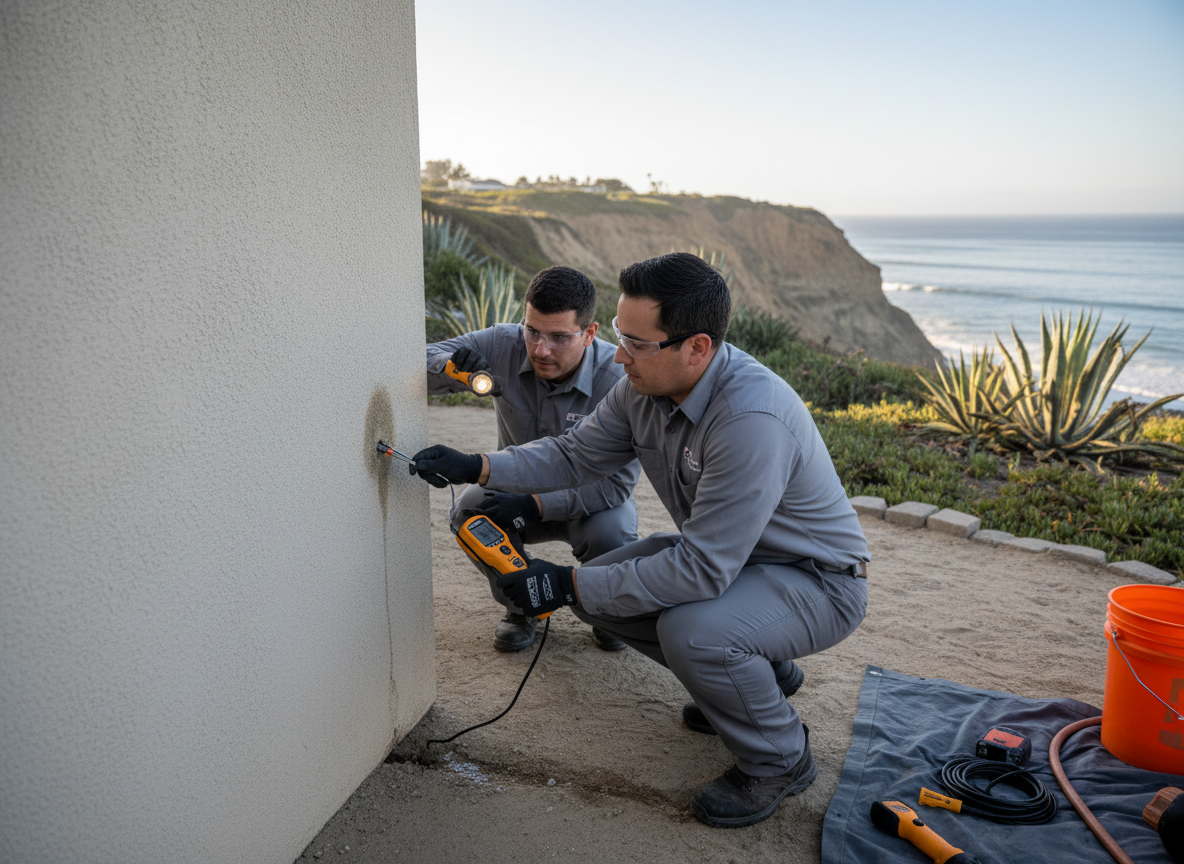 Checking for Hidden Leaks Around Del Mar Foundations