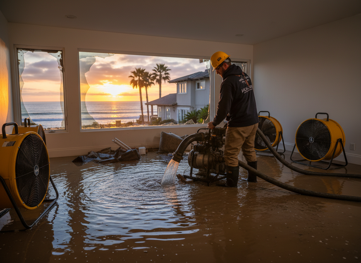 Flood Restoration Services in Del Mar, CA